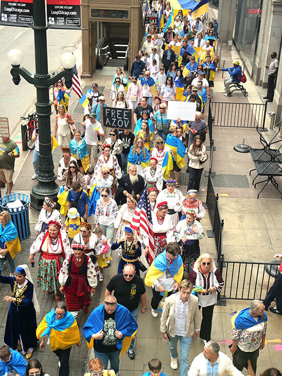 Мегамарш українців у Чикаго: кожен із нас – це голос України у світі